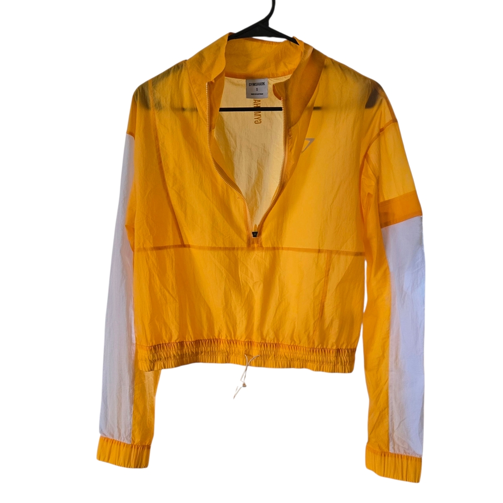 Gymshark Yellow and White Utility‎ Jacket